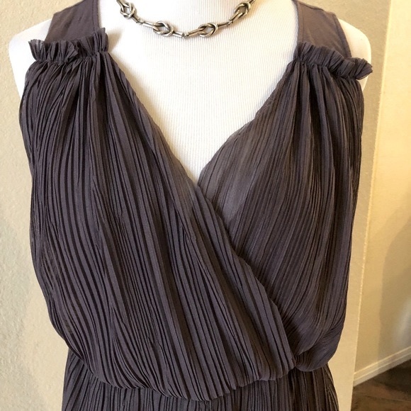 Anthropologie Peplum Top Deletta Small Purple Draped Plum Hidden Valley - Picture 3 of 10